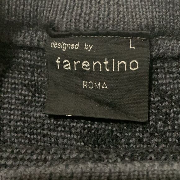 Vintage Italian Pure Wool Sweater - Retro Geometric Pullover - Winter Fall - Picture 5 of 11